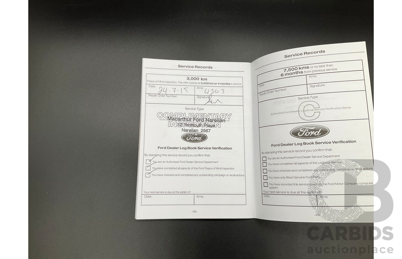 6/2015 Ford Ranger Wildtrak 3.2 (4x4) PX Crew Cab Utility Cool White Turbo Diesel 3.2L