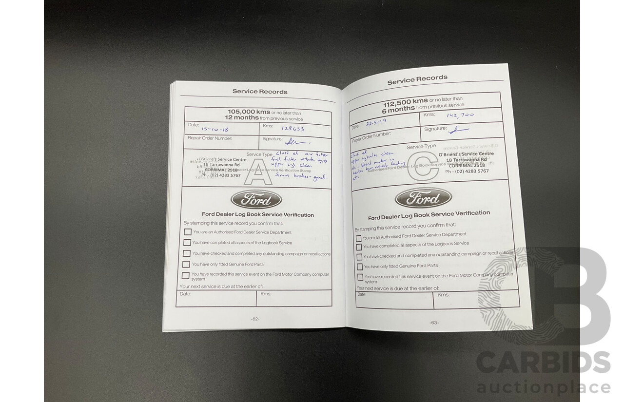 6/2015 Ford Ranger Wildtrak 3.2 (4x4) PX Crew Cab Utility Cool White Turbo Diesel 3.2L