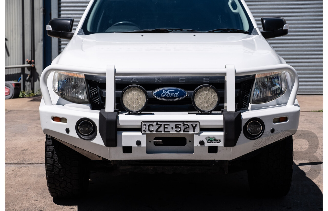 6/2015 Ford Ranger Wildtrak 3.2 (4x4) PX Crew Cab Utility Cool White Turbo Diesel 3.2L