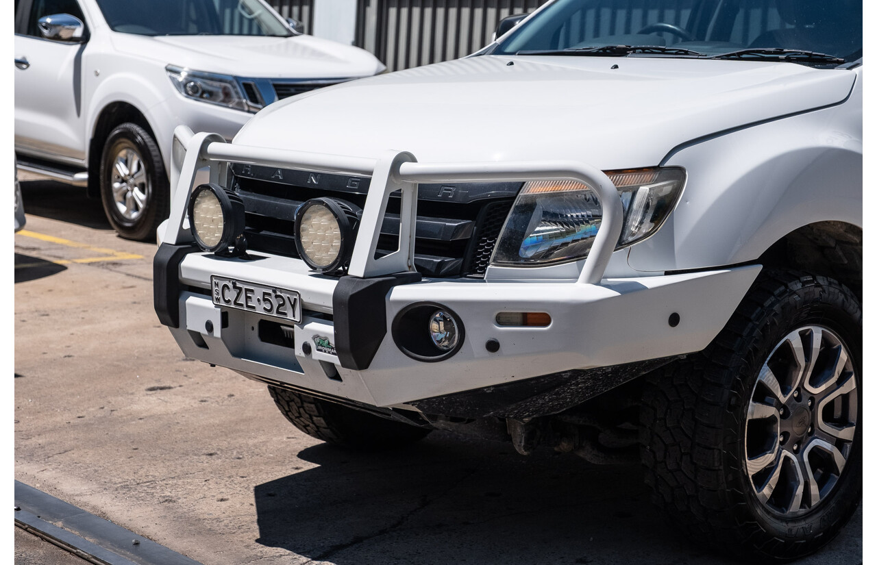 6/2015 Ford Ranger Wildtrak 3.2 (4x4) PX Crew Cab Utility Cool White Turbo Diesel 3.2L