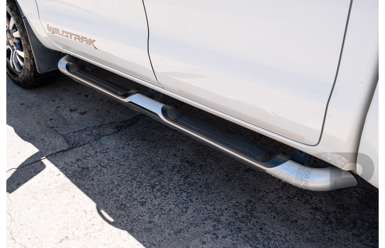 6/2015 Ford Ranger Wildtrak 3.2 (4x4) PX Crew Cab Utility Cool White Turbo Diesel 3.2L