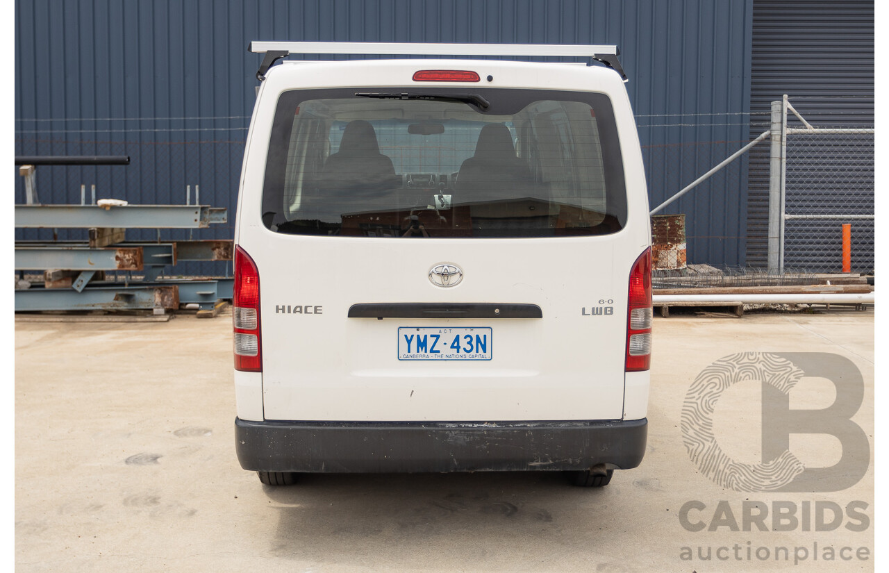 03/2016 Toyota Hiace LWB KDH201R MY16 4d Van Turbo Diesel 3.0L