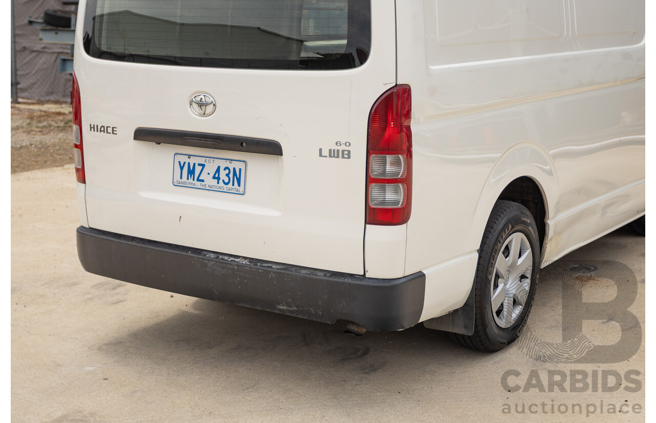 03/2016 Toyota Hiace LWB KDH201R MY16 4d Van Turbo Diesel 3.0L
