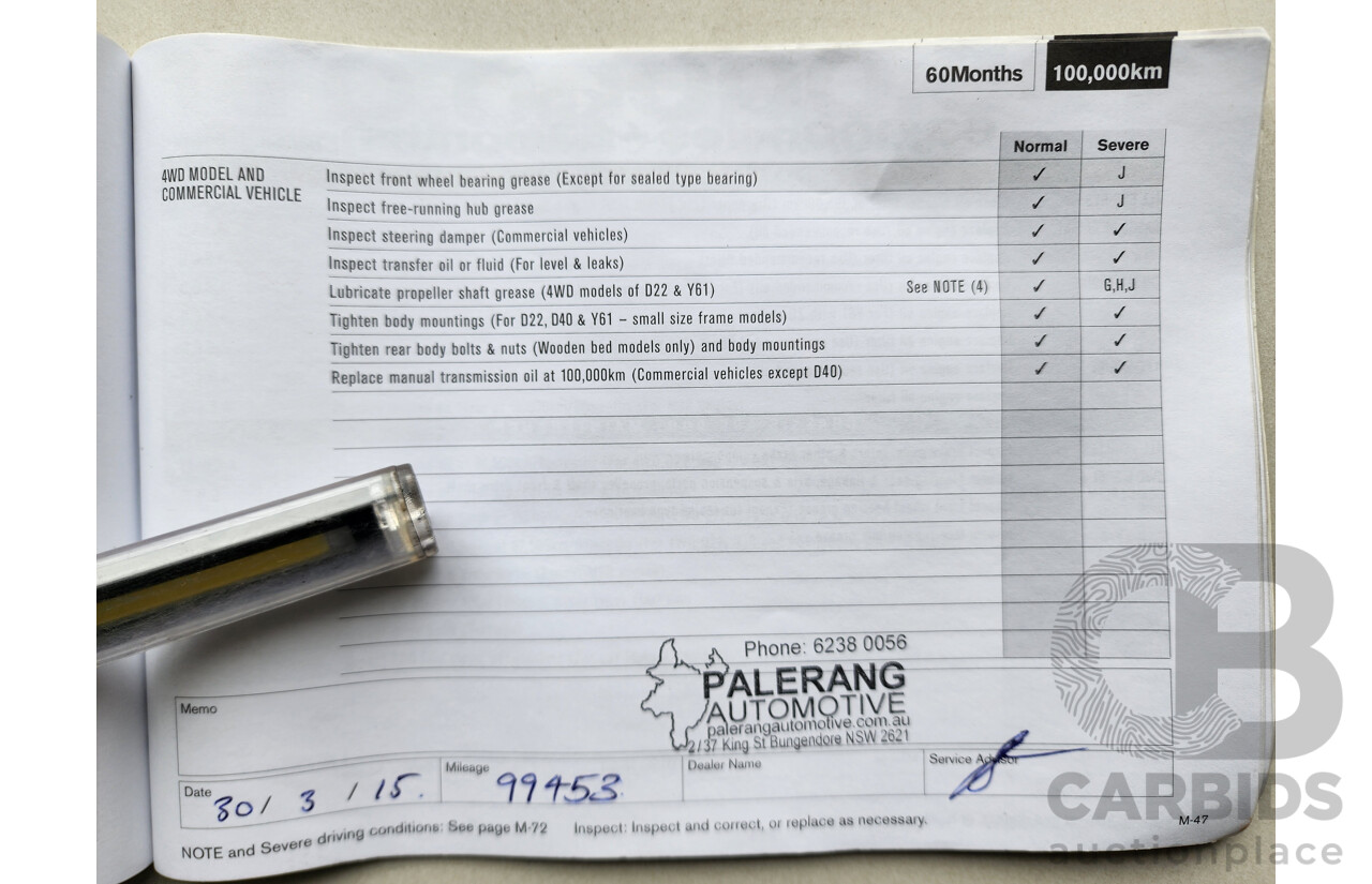 5/2012 Nissan Pathfinder Ti (4x4) R51 SERIES 4 4d Wagon White 2.5L