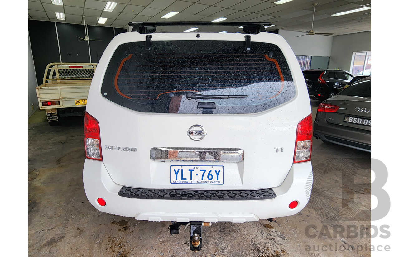 5/2012 Nissan Pathfinder Ti (4x4) R51 SERIES 4 4d Wagon White 2.5L