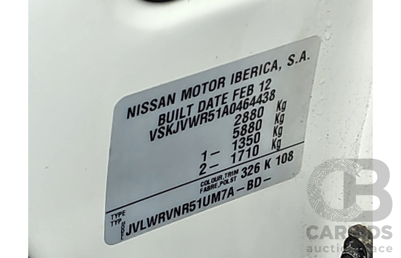 5/2012 Nissan Pathfinder Ti (4x4) R51 SERIES 4 4d Wagon White 2.5L