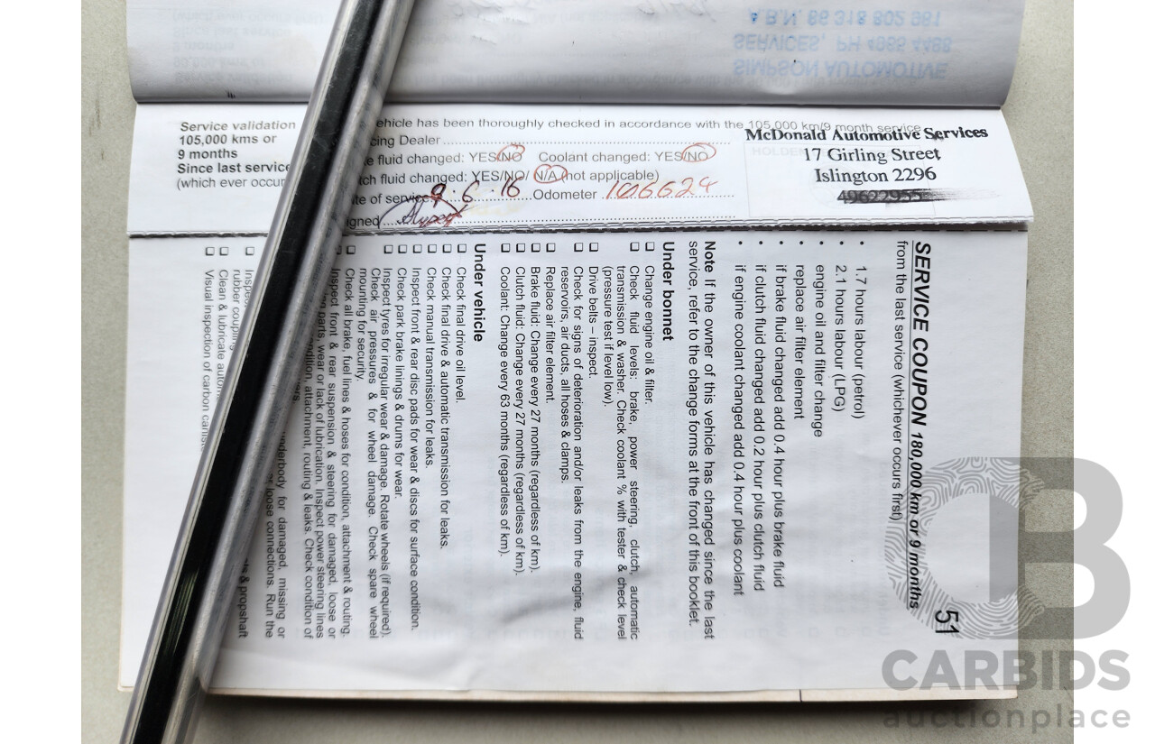 10/2012 Holden Commodore Omega VE II MY12 4d Sportwagon White 3.0L