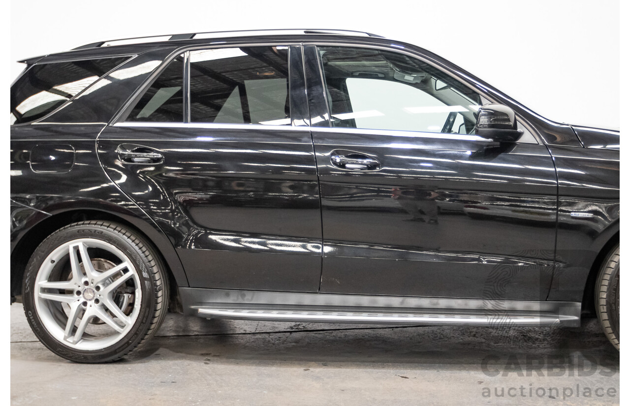 04/2012 Mercedes-Benz ML350 AMG Pack CDI Bluetec (4x4) 166 4d Wagon Obsidian Black Metallic Turbo Diesel 3.0L