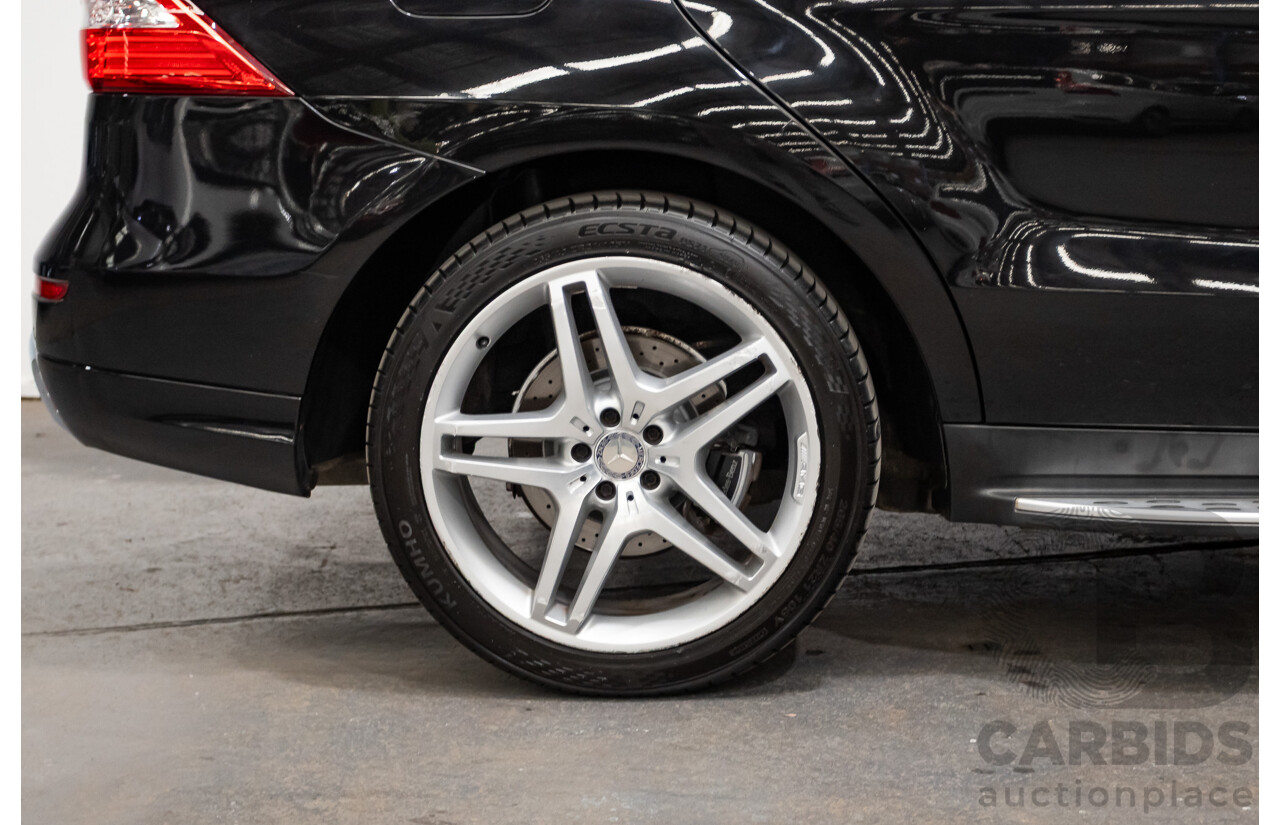 04/2012 Mercedes-Benz ML350 AMG Pack CDI Bluetec (4x4) 166 4d Wagon Obsidian Black Metallic Turbo Diesel 3.0L
