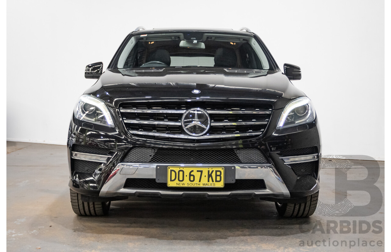 04/2012 Mercedes-Benz ML350 AMG Pack CDI Bluetec (4x4) 166 4d Wagon Obsidian Black Metallic Turbo Diesel 3.0L