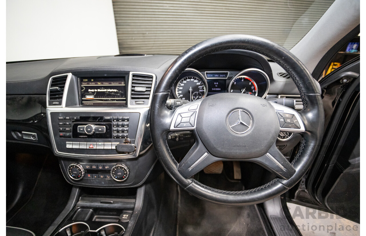 04/2012 Mercedes-Benz ML350 AMG Pack CDI Bluetec (4x4) 166 4d Wagon Obsidian Black Metallic Turbo Diesel 3.0L