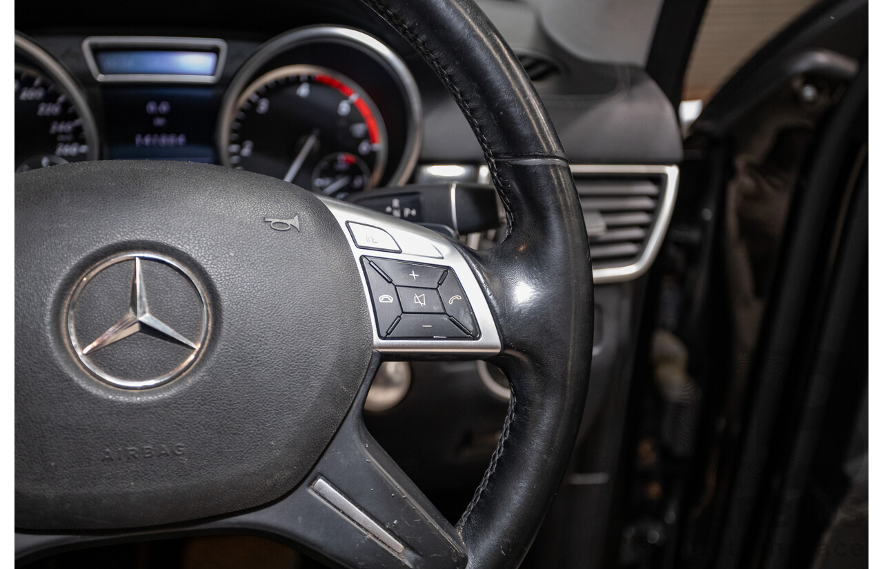 04/2012 Mercedes-Benz ML350 AMG Pack CDI Bluetec (4x4) 166 4d Wagon Obsidian Black Metallic Turbo Diesel 3.0L