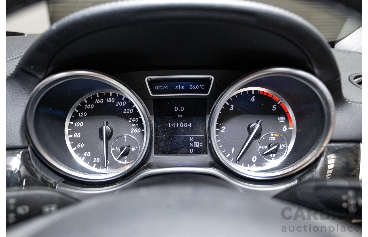04/2012 Mercedes-Benz ML350 AMG Pack CDI Bluetec (4x4) 166 4d Wagon Obsidian Black Metallic Turbo Diesel 3.0L
