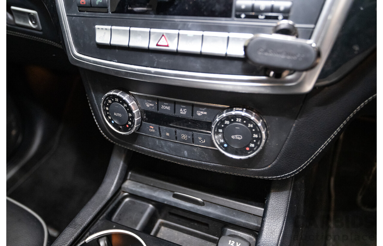 04/2012 Mercedes-Benz ML350 AMG Pack CDI Bluetec (4x4) 166 4d Wagon Obsidian Black Metallic Turbo Diesel 3.0L