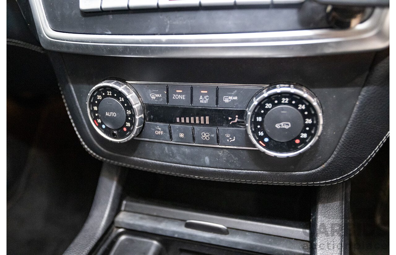 04/2012 Mercedes-Benz ML350 AMG Pack CDI Bluetec (4x4) 166 4d Wagon Obsidian Black Metallic Turbo Diesel 3.0L