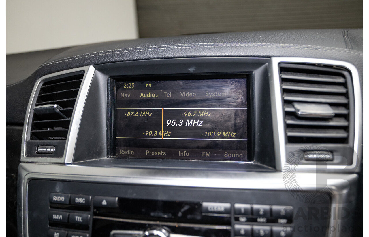 04/2012 Mercedes-Benz ML350 AMG Pack CDI Bluetec (4x4) 166 4d Wagon Obsidian Black Metallic Turbo Diesel 3.0L