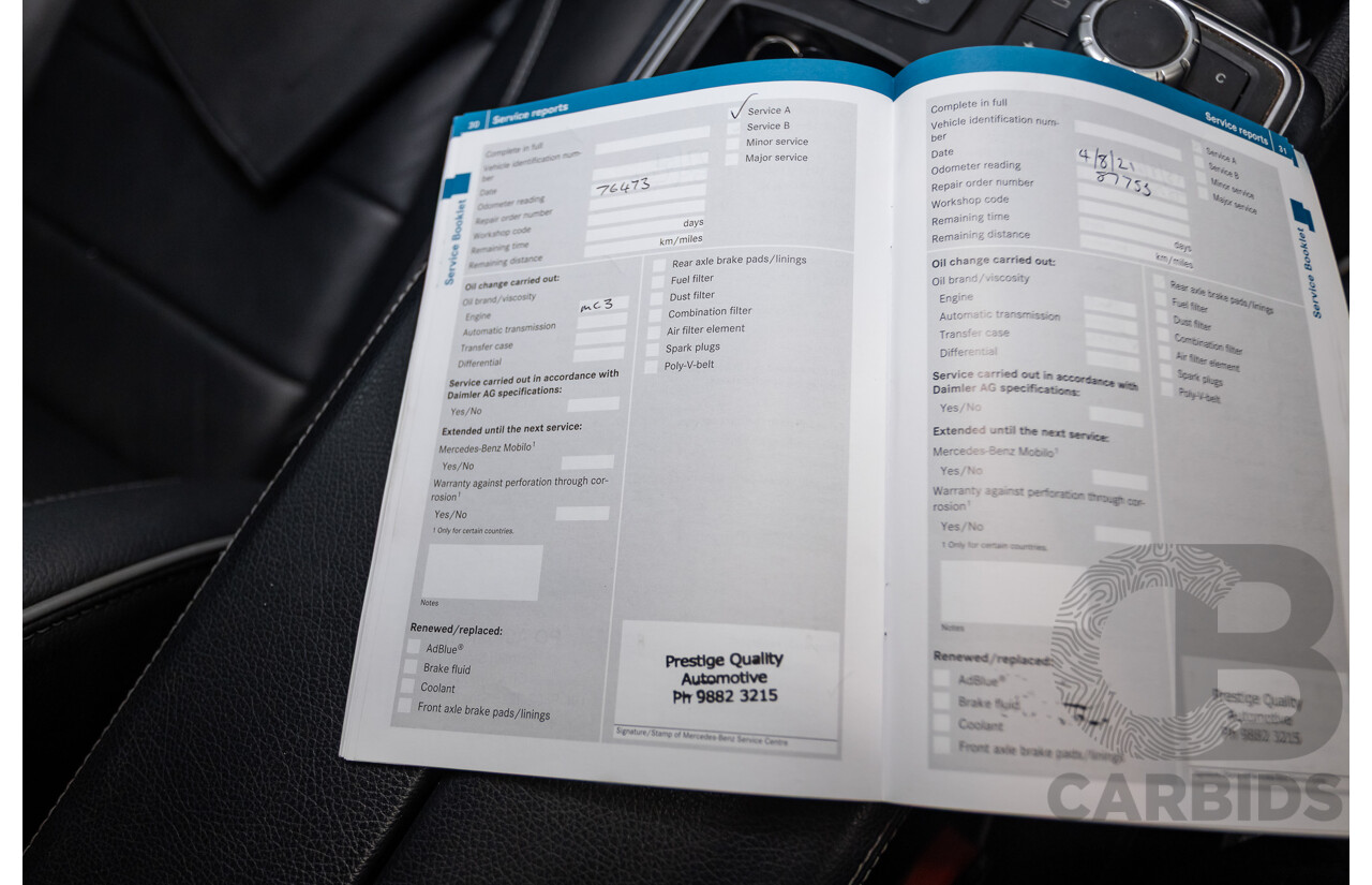 04/2012 Mercedes-Benz ML350 AMG Pack CDI Bluetec (4x4) 166 4d Wagon Obsidian Black Metallic Turbo Diesel 3.0L