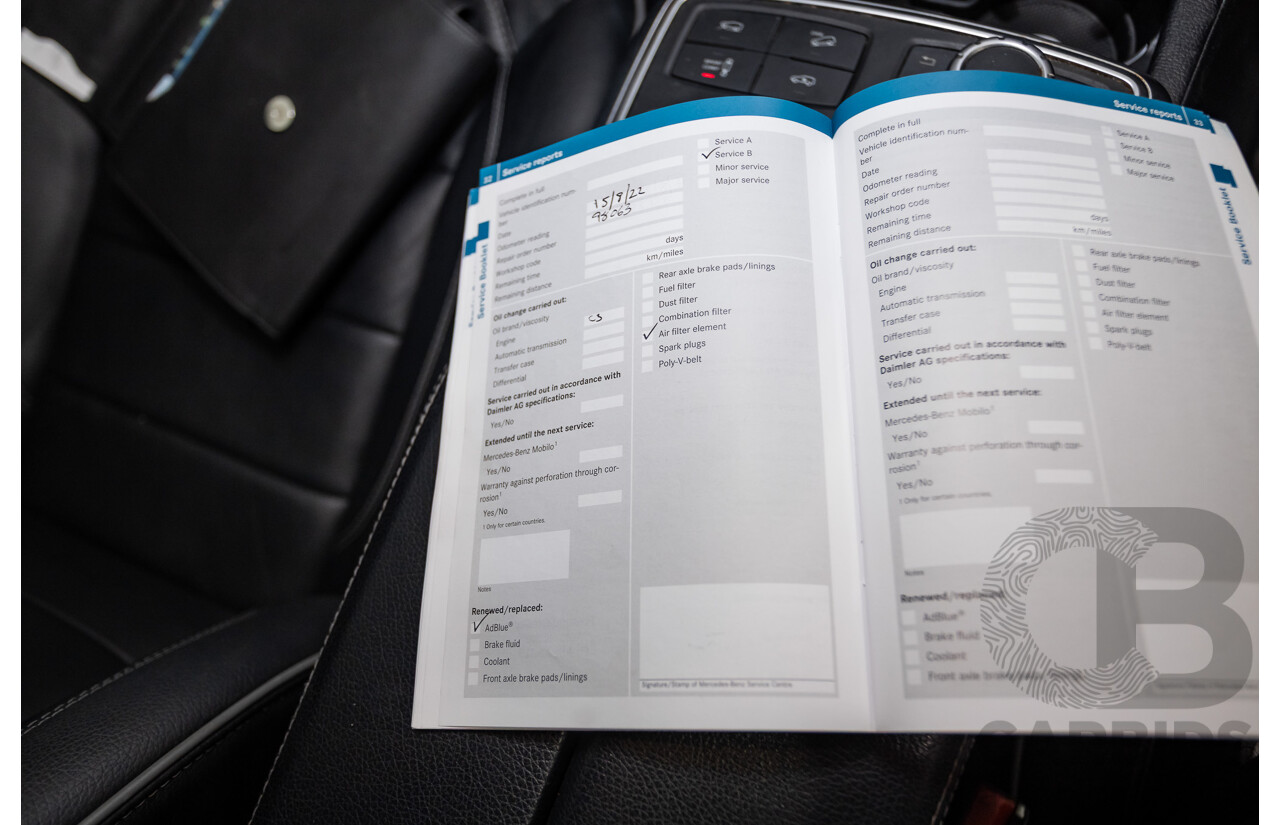 04/2012 Mercedes-Benz ML350 AMG Pack CDI Bluetec (4x4) 166 4d Wagon Obsidian Black Metallic Turbo Diesel 3.0L