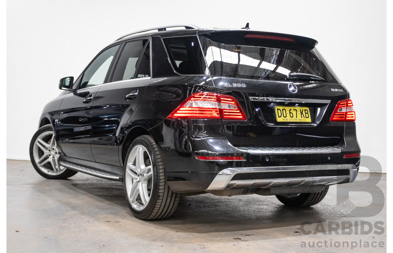 04/2012 Mercedes-Benz ML350 AMG Pack CDI Bluetec (4x4) 166 4d Wagon Obsidian Black Metallic Turbo Diesel 3.0L