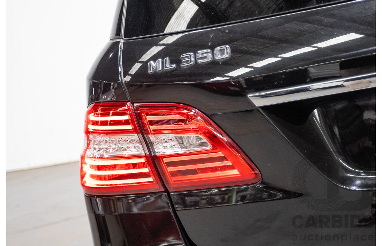 04/2012 Mercedes-Benz ML350 AMG Pack CDI Bluetec (4x4) 166 4d Wagon Obsidian Black Metallic Turbo Diesel 3.0L