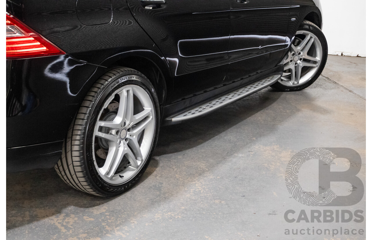 04/2012 Mercedes-Benz ML350 AMG Pack CDI Bluetec (4x4) 166 4d Wagon Obsidian Black Metallic Turbo Diesel 3.0L