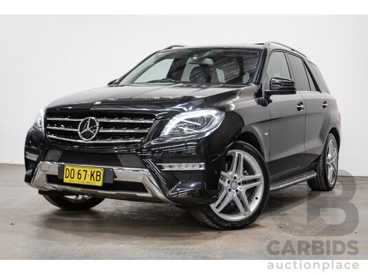 04/2012 Mercedes-Benz ML350 AMG Pack CDI Bluetec (4x4) 166 4d Wagon Obsidian Black Metallic Turbo Diesel 3.0L