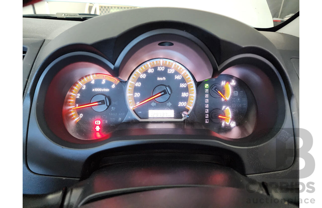 2/2012 Toyota Hilux SR5 (4x4) KUN26R MY12 Dual Cab P/Up White 3.0L