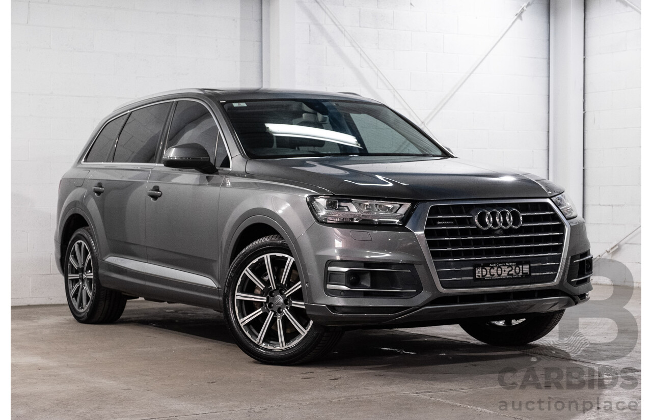 10/2015 Audi Q7 3.0 TDI Quattro (AWD) MY16 4M 4d Wagon Graphite Grey Metallic Turbo Diesel V6 3.0L