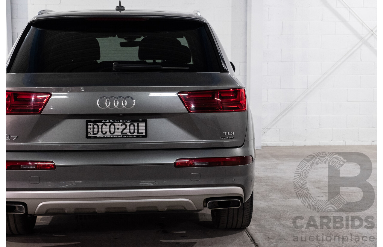10/2015 Audi Q7 3.0 TDI Quattro (AWD) MY16 4M 4d Wagon Graphite Grey Metallic Turbo Diesel V6 3.0L