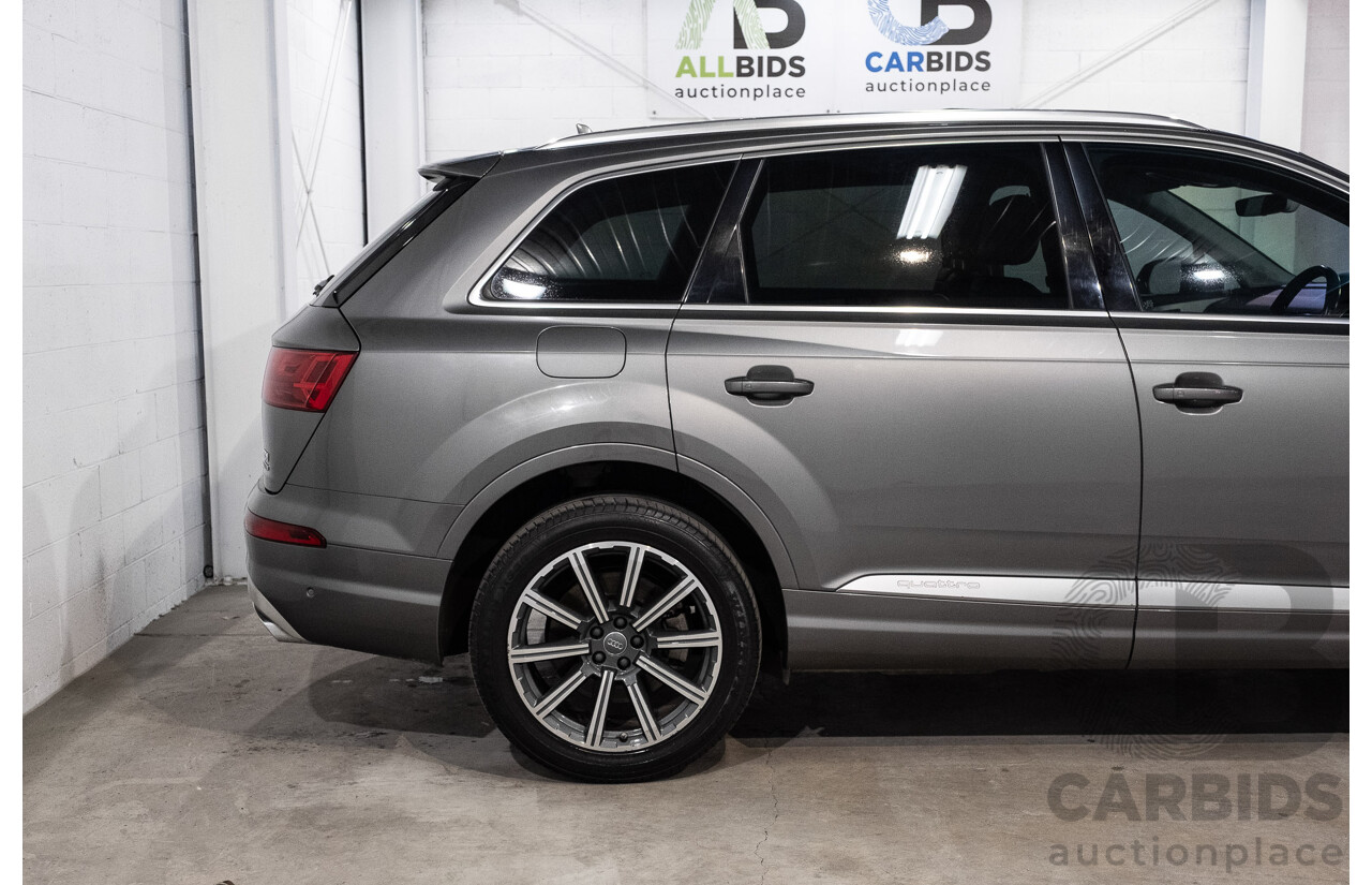 10/2015 Audi Q7 3.0 TDI Quattro (AWD) MY16 4M 4d Wagon Graphite Grey Metallic Turbo Diesel V6 3.0L