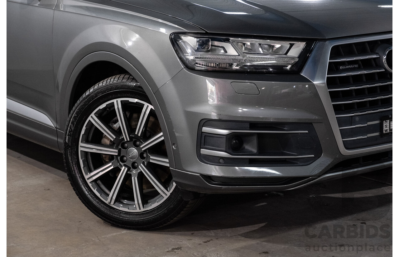 10/2015 Audi Q7 3.0 TDI Quattro (AWD) MY16 4M 4d Wagon Graphite Grey Metallic Turbo Diesel V6 3.0L