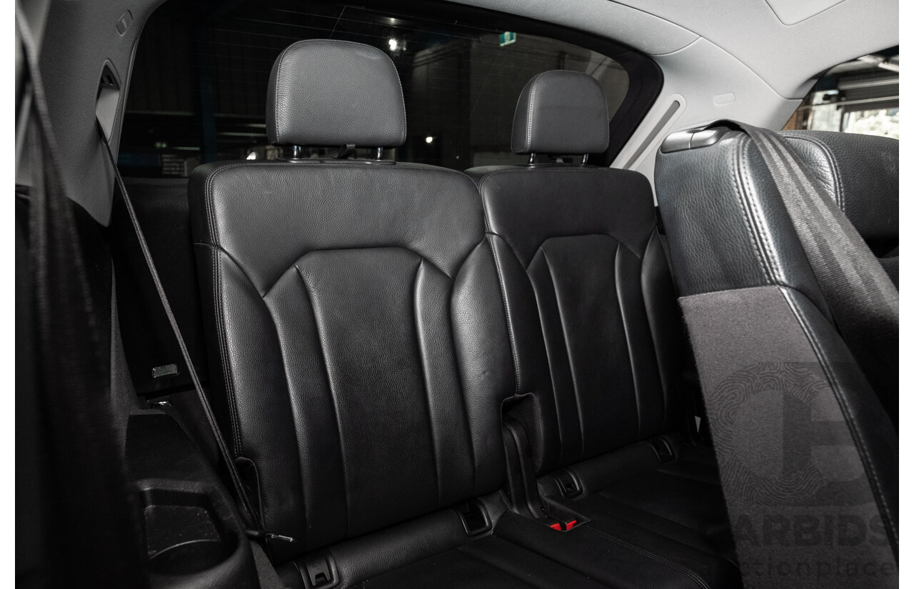 10/2015 Audi Q7 3.0 TDI Quattro (AWD) MY16 4M 4d Wagon Graphite Grey Metallic Turbo Diesel V6 3.0L