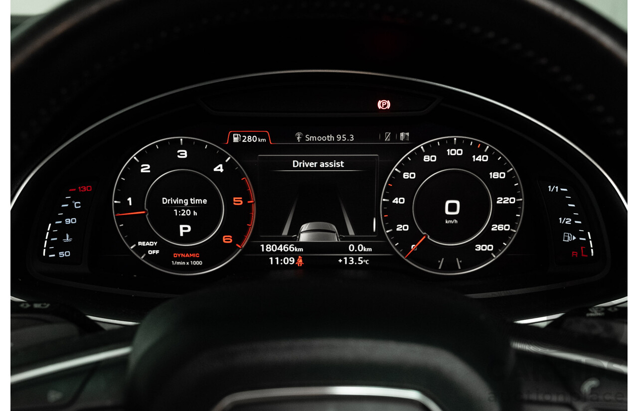 10/2015 Audi Q7 3.0 TDI Quattro (AWD) MY16 4M 4d Wagon Graphite Grey Metallic Turbo Diesel V6 3.0L