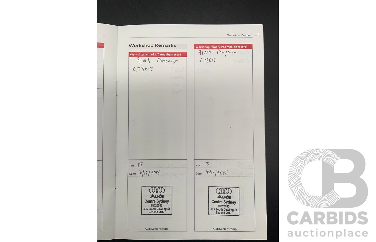 10/2015 Audi Q7 3.0 TDI Quattro (AWD) MY16 4M 4d Wagon Graphite Grey Metallic Turbo Diesel V6 3.0L