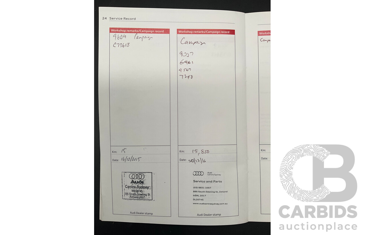 10/2015 Audi Q7 3.0 TDI Quattro (AWD) MY16 4M 4d Wagon Graphite Grey Metallic Turbo Diesel V6 3.0L