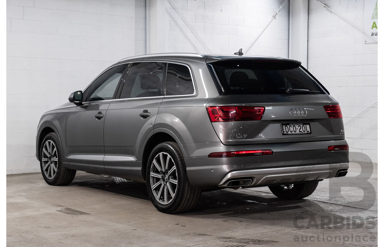 10/2015 Audi Q7 3.0 TDI Quattro (AWD) MY16 4M 4d Wagon Graphite Grey Metallic Turbo Diesel V6 3.0L