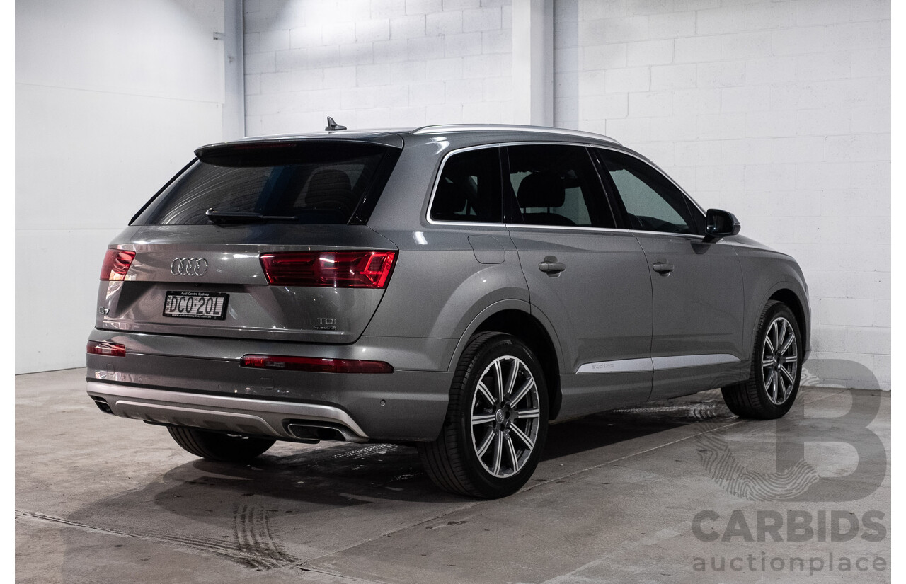10/2015 Audi Q7 3.0 TDI Quattro (AWD) MY16 4M 4d Wagon Graphite Grey Metallic Turbo Diesel V6 3.0L