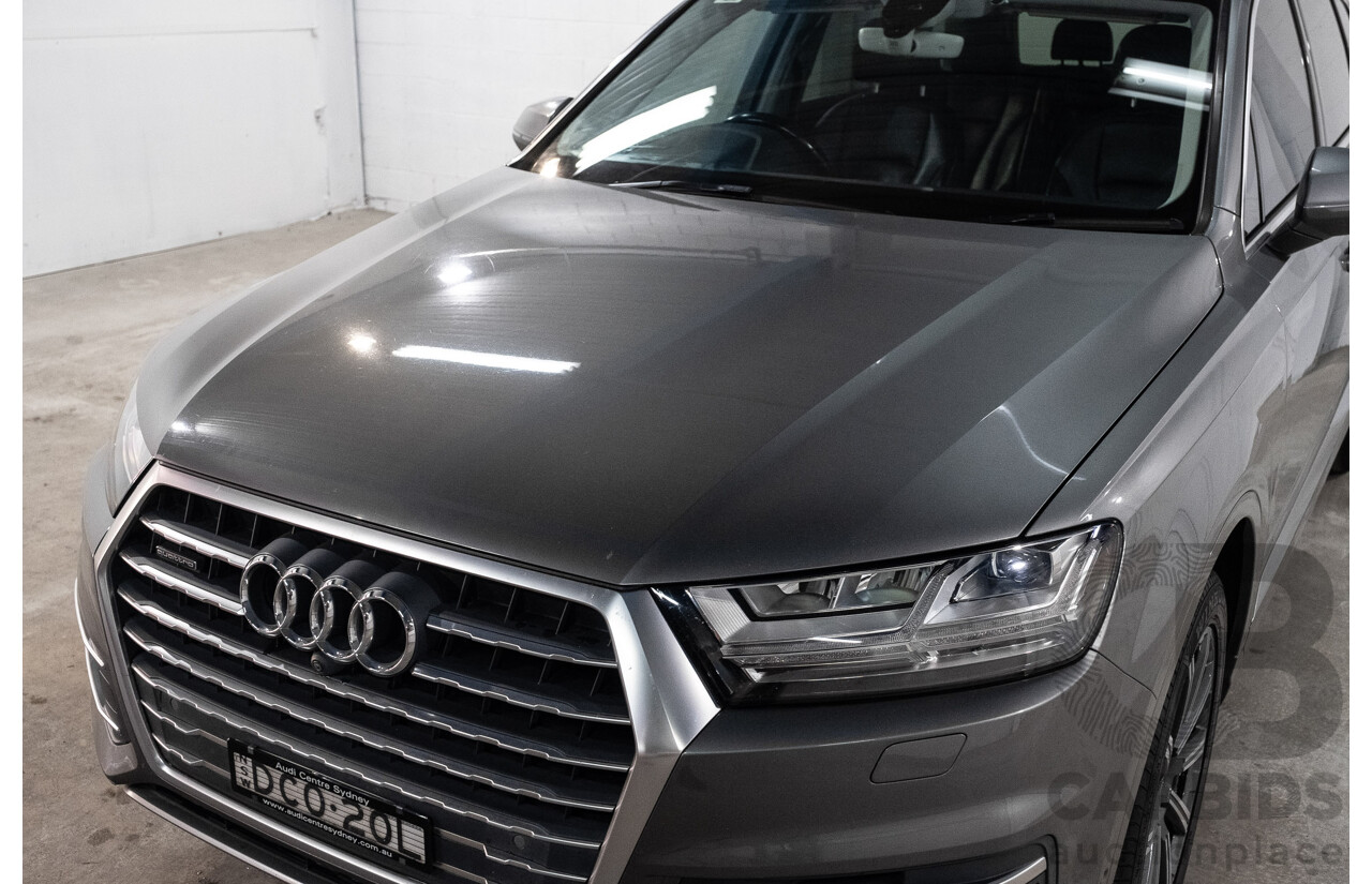 10/2015 Audi Q7 3.0 TDI Quattro (AWD) MY16 4M 4d Wagon Graphite Grey Metallic Turbo Diesel V6 3.0L