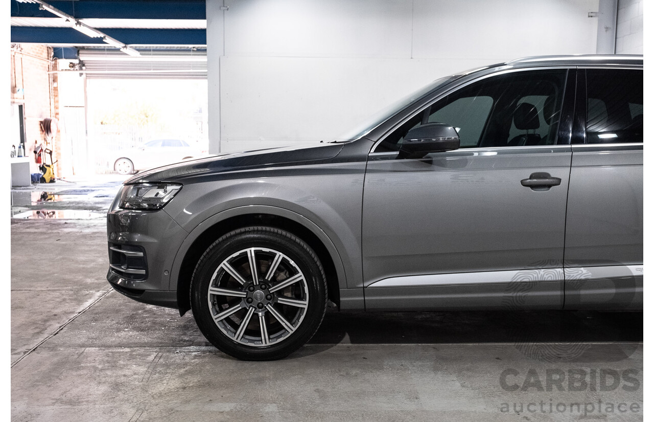 10/2015 Audi Q7 3.0 TDI Quattro (AWD) MY16 4M 4d Wagon Graphite Grey Metallic Turbo Diesel V6 3.0L