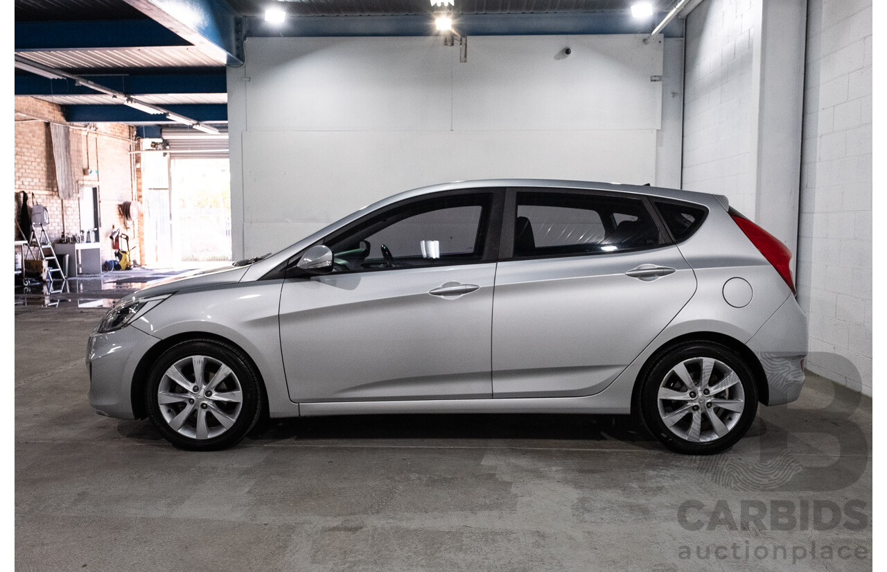 08/2017 Hyundai Accent Sport (FWD) RB6 MY18 5d Hatchback Lake Silver 1.6L