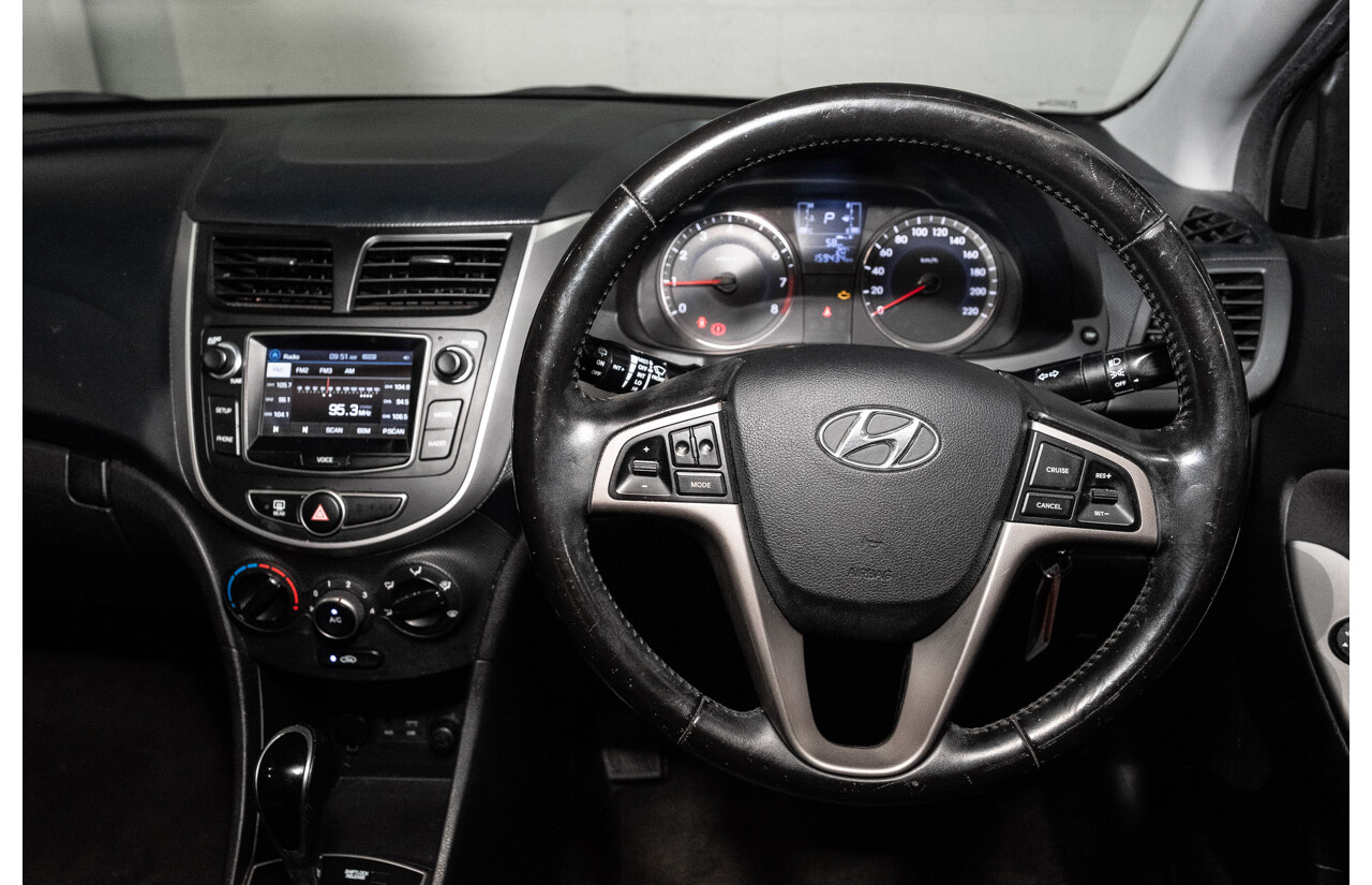 08/2017 Hyundai Accent Sport (FWD) RB6 MY18 5d Hatchback Lake Silver 1.6L