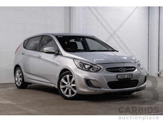 08/2017 Hyundai Accent Sport (FWD) RB6 MY18 5d Hatchback Lake Silver 1.6L