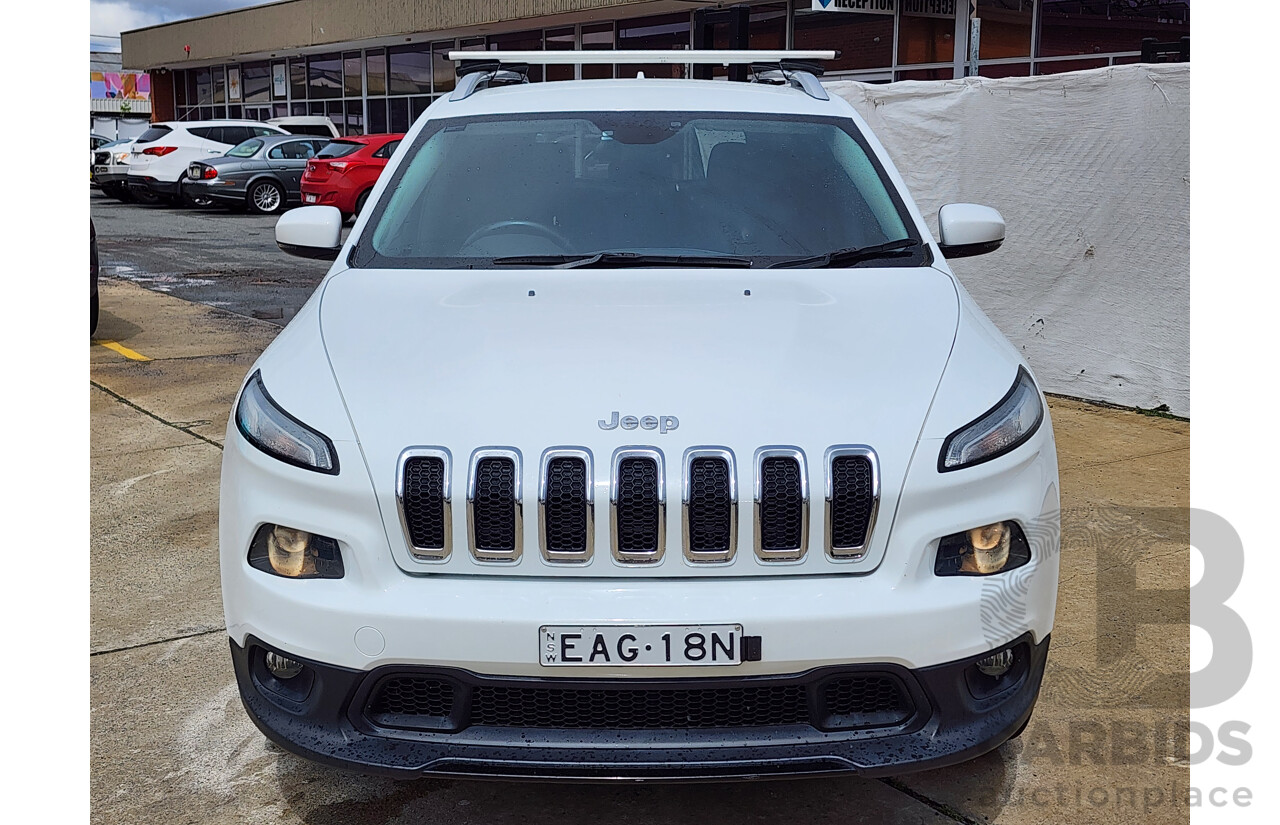 7/2014 Jeep Cherokee Longitude (4x4) KL 4d Wagon White 3.2L