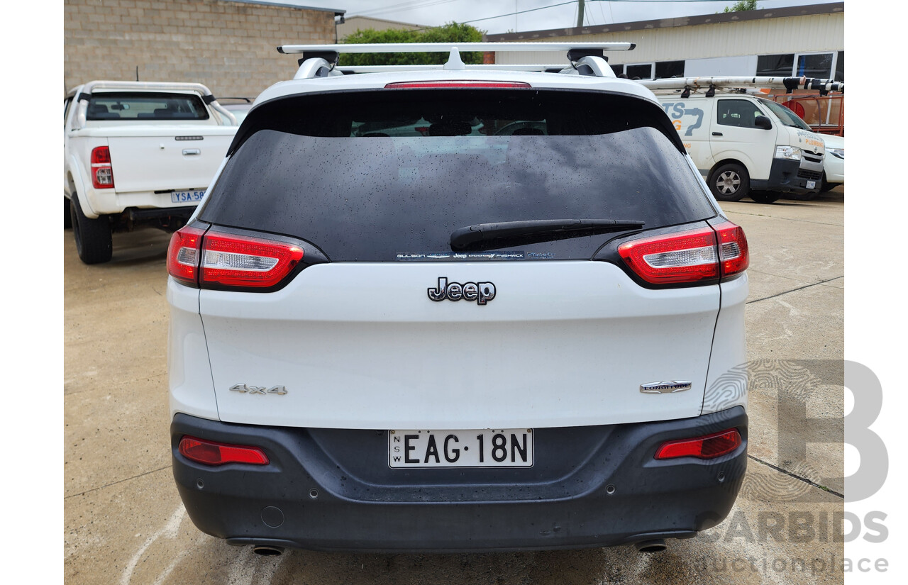 7/2014 Jeep Cherokee Longitude (4x4) KL 4d Wagon White 3.2L