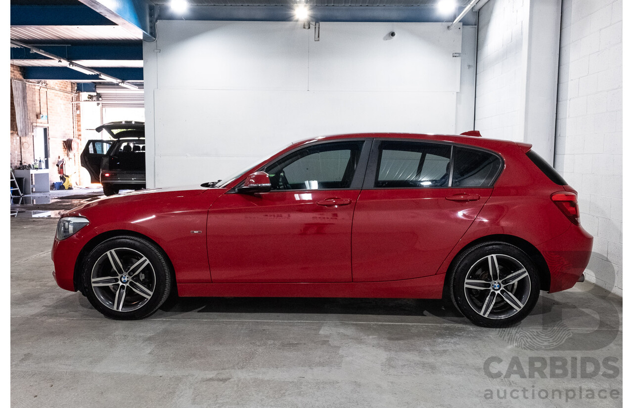 4/2015 BMW 116i Sportline F20 MY15 5d Hatchback Crimson Red Turbo 1.6L