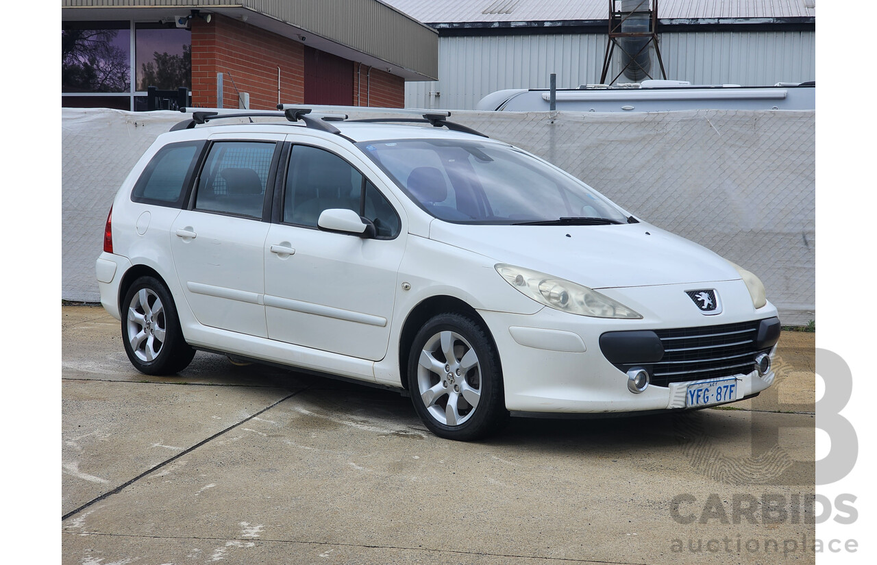 10/2007 Peugeot 307 XSE HDi 2.0 Touring MY06 UPGRADE 4d Wagon White 2.0L