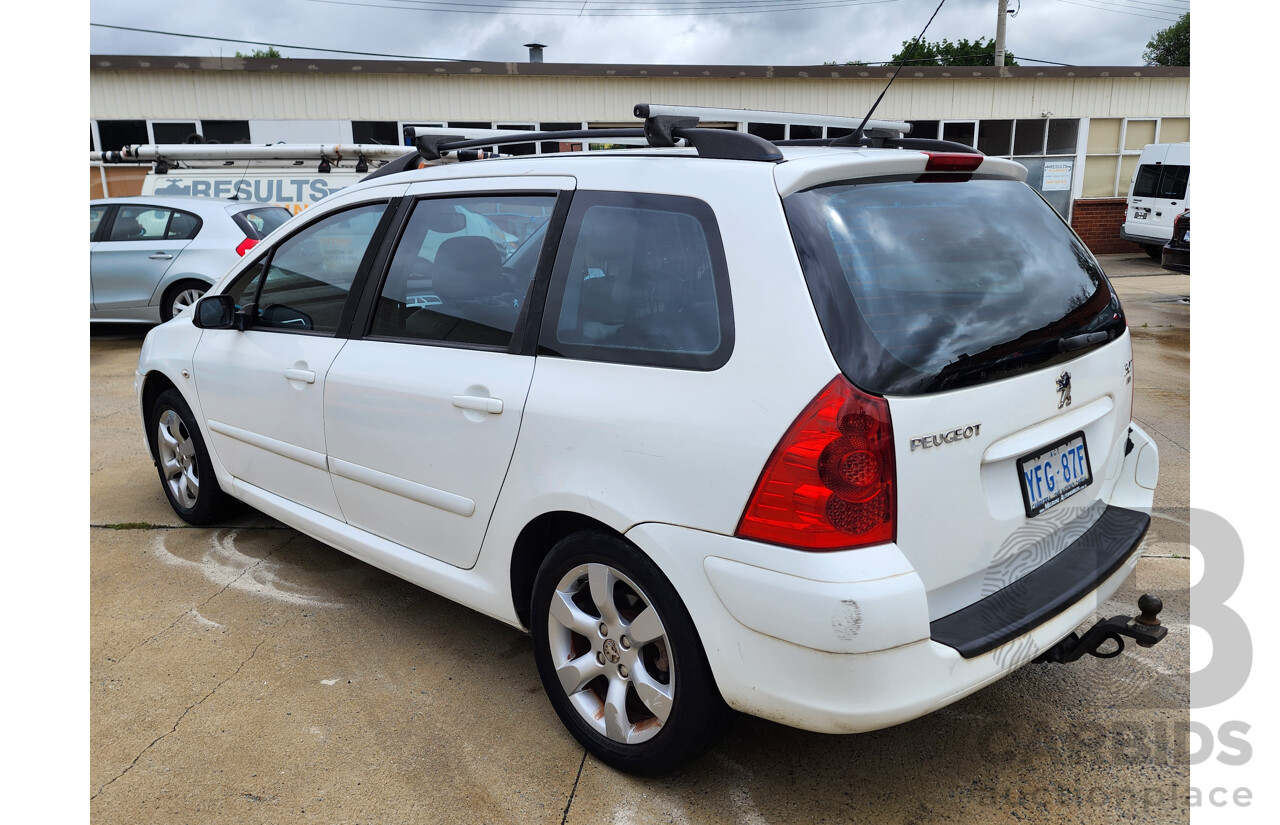 10/2007 Peugeot 307 XSE HDi 2.0 Touring MY06 UPGRADE 4d Wagon White 2.0L