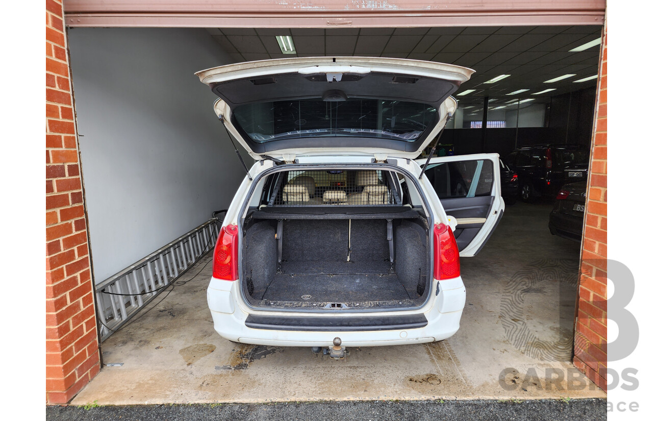 10/2007 Peugeot 307 XSE HDi 2.0 Touring MY06 UPGRADE 4d Wagon White 2.0L