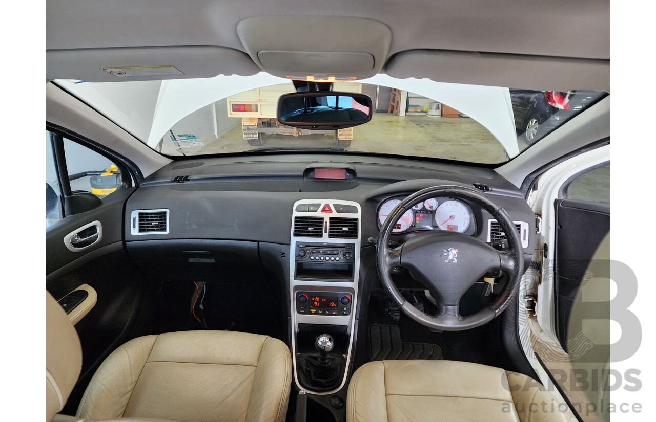 10/2007 Peugeot 307 XSE HDi 2.0 Touring MY06 UPGRADE 4d Wagon White 2.0L