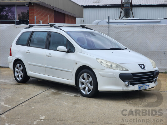 10/2007 Peugeot 307 XSE HDi 2.0 Touring MY06 UPGRADE 4d Wagon White 2.0L